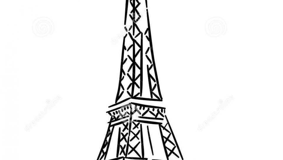 960x544 Download Coloring Pages Eiffel Tower For Preschool Kids Printable