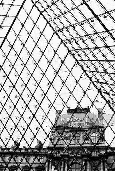 402x600 Stock Photo Upward View Looking Through Glass Pyramid