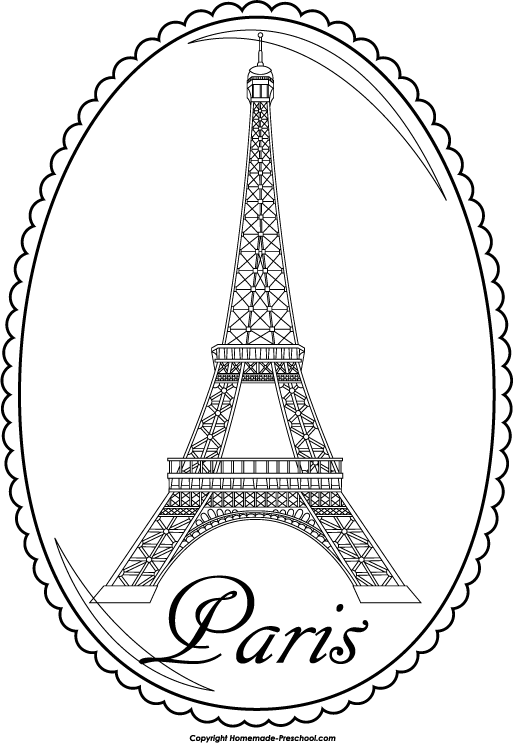 514x743 Drawn Eiffel Tower Cartoon