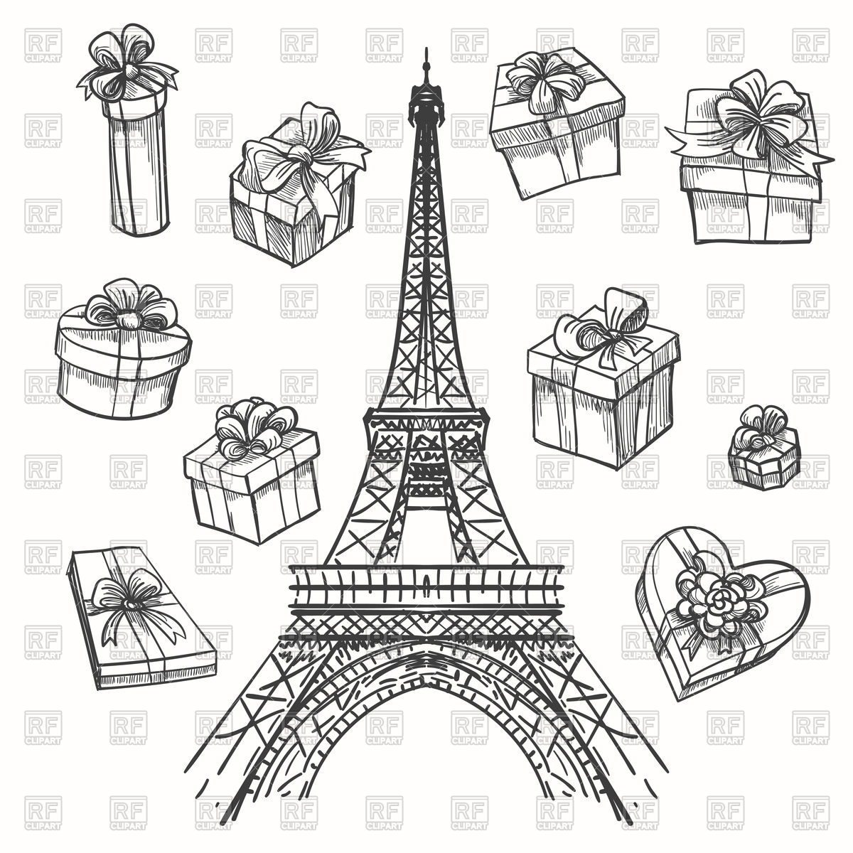 1200x1200 Gifts And Eiffel Tower
