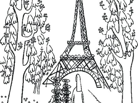 440x330 Delightful Eiffel Tower Coloring Page Crayola Photo