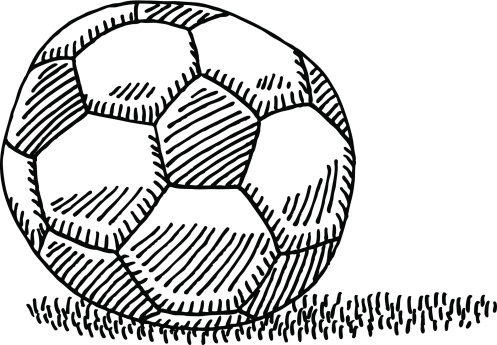 497x345 Hand Drawn Vector Drawing Of A Park Bench. Black And White Sketch