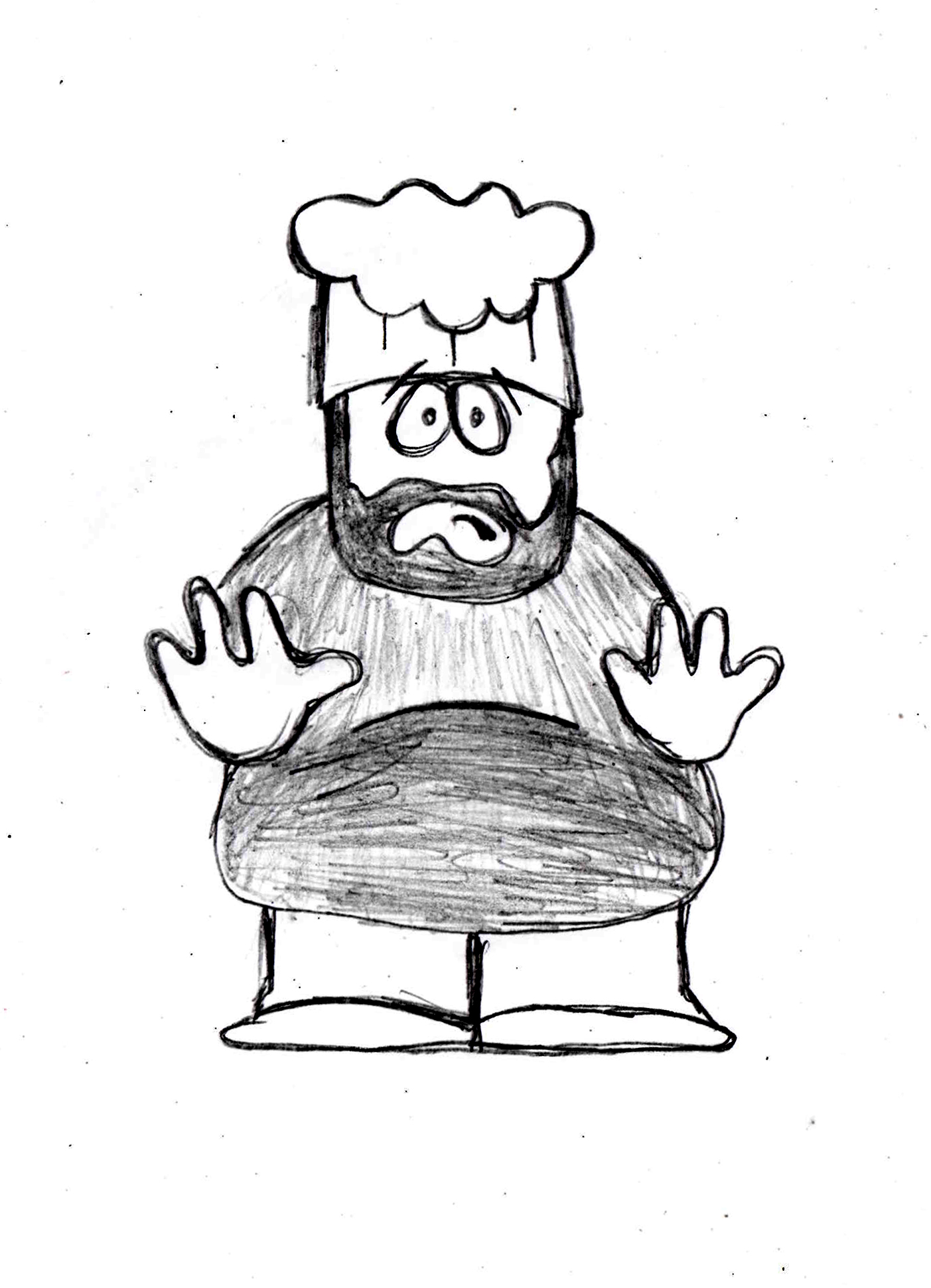 1403x1942 Drawing Lesson For Chef From South Park