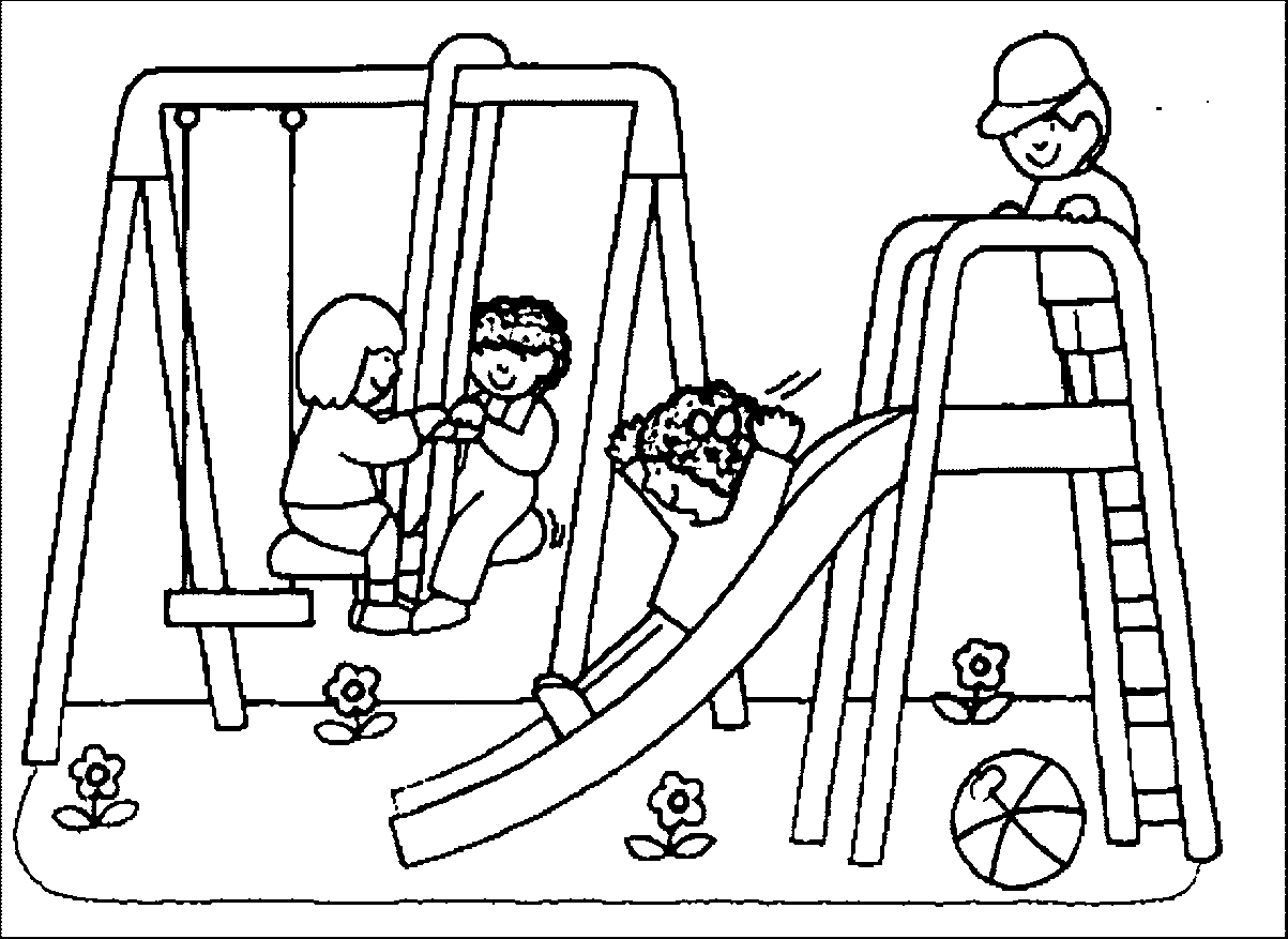 1203x877 Park Coloring Pages Printable To Funny Draw Summer Page