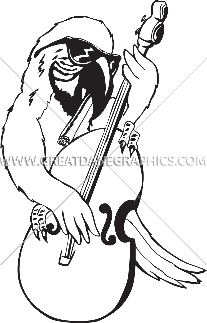 825x1284 Bass Parot Production Ready Artwork For T Shirt Printing