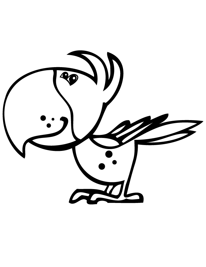 670x867 Parrot Pictures To Color 385606