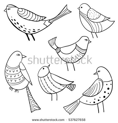 450x470 Drawn Parrot Cute