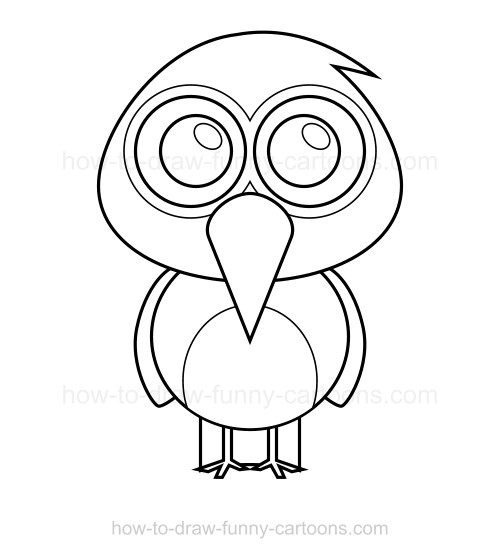 500x558 To Draw A Parrot