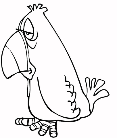 407x480 Grumpy Parrot Coloring Page Free Printable Coloring Pages