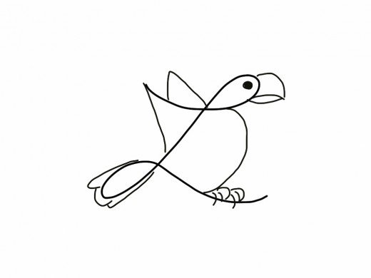 520x390 How To Turn A Cursive L Into A Bird Drawing Hubpages