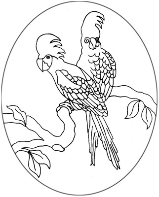 322x400 Malibu Ceramic Works Bird Murals