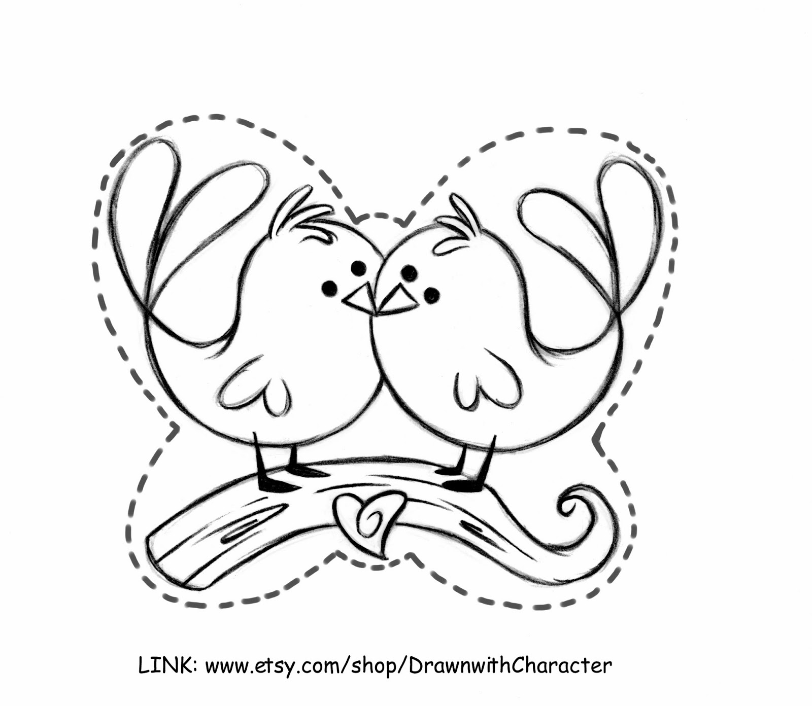 1600x1392 Drawn Lovebird Animated