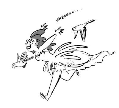 400x365 Art Dump Parrot Girl