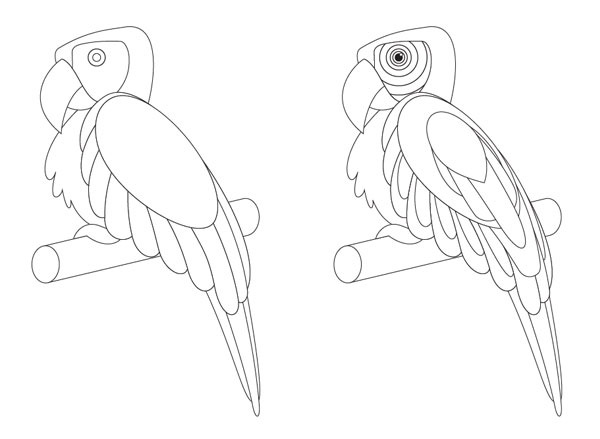 600x439 How To Create A Colorful Parrot Using Gradients In Adobe Illustrator