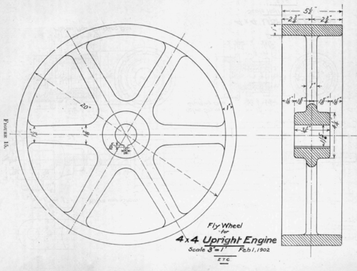 500x380 Mechanical Drawing. V. Cross Hatching And Sections