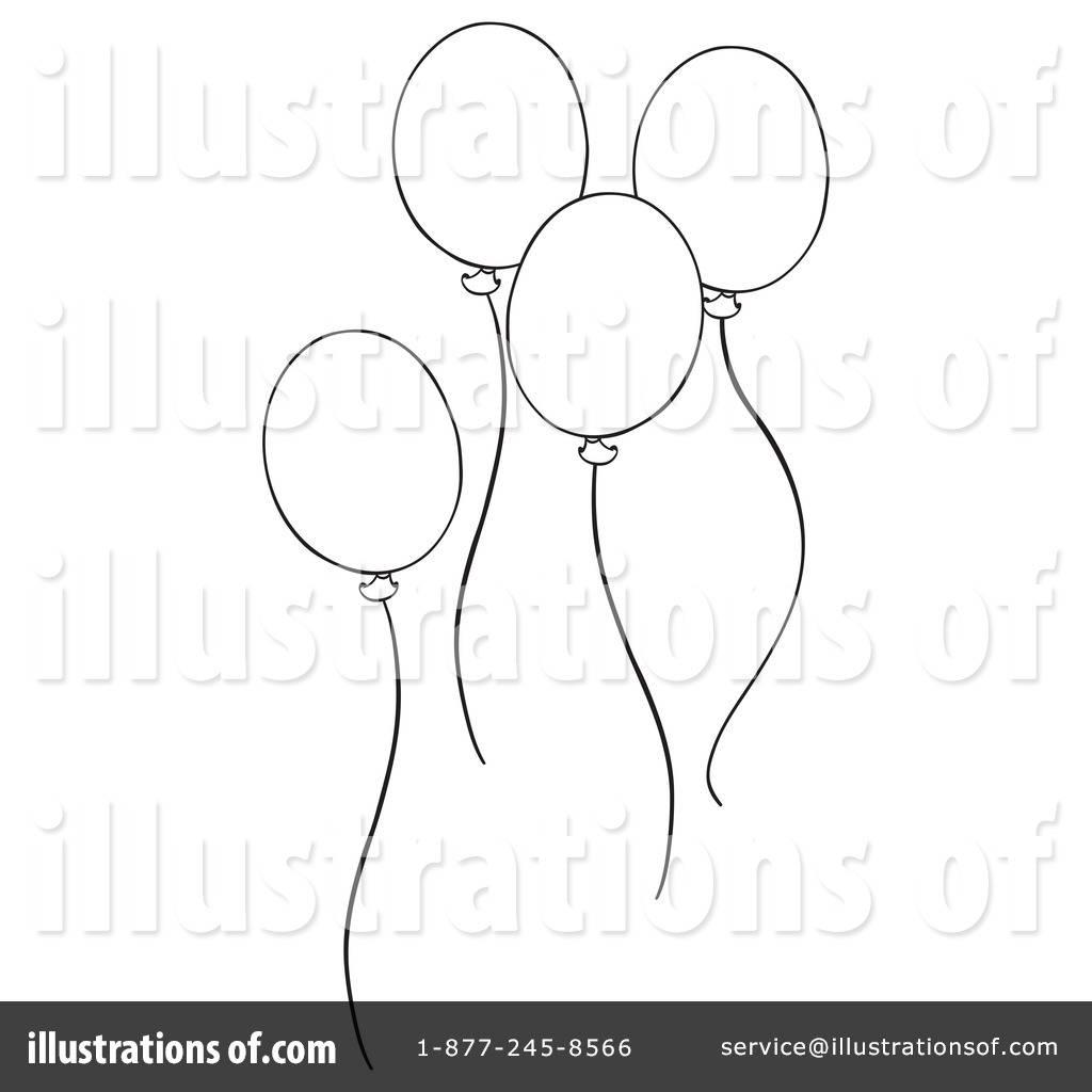 1024x1024 Party Balloons Clipart