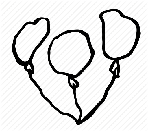 512x456 Balloons, Hand Drawing, Happy Birthday, Kids Doodle, Party