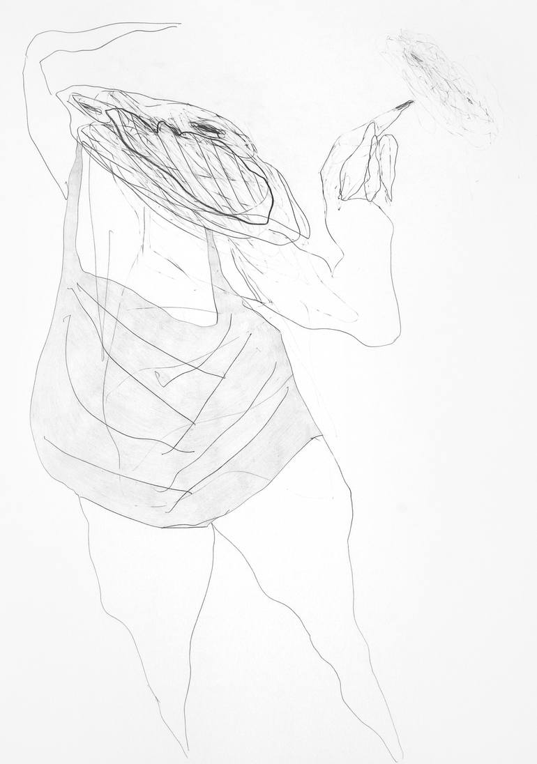 770x1096 Saatchi Art Ballerinatroll (Ballerina Troll) Drawing By Tamburyn