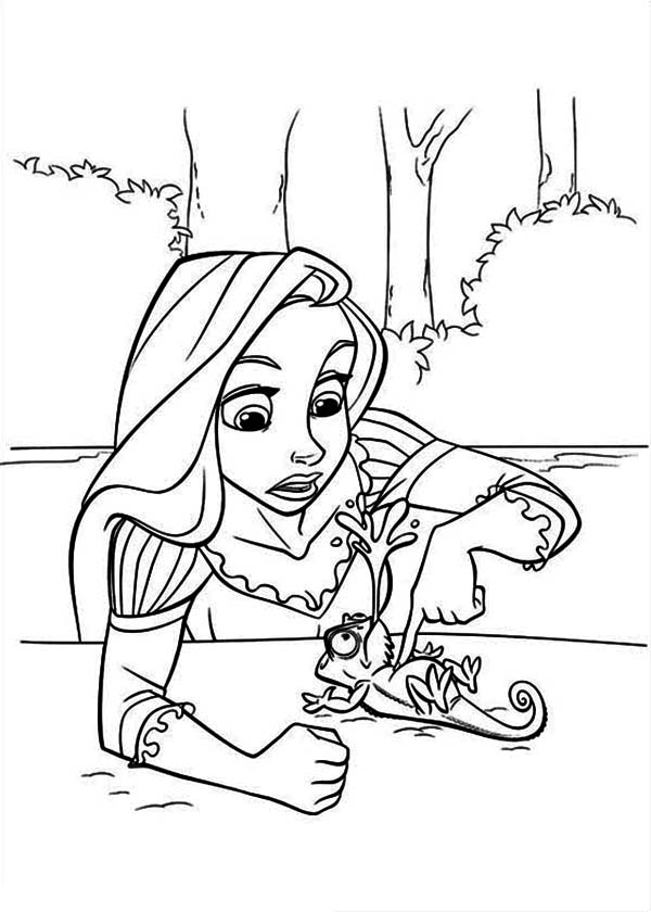 600x840 Tangled And Pascale Coloring Pages Many Interesting Cliparts