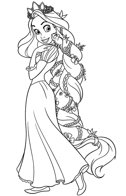 511x792 Tangled Clipart Black And White