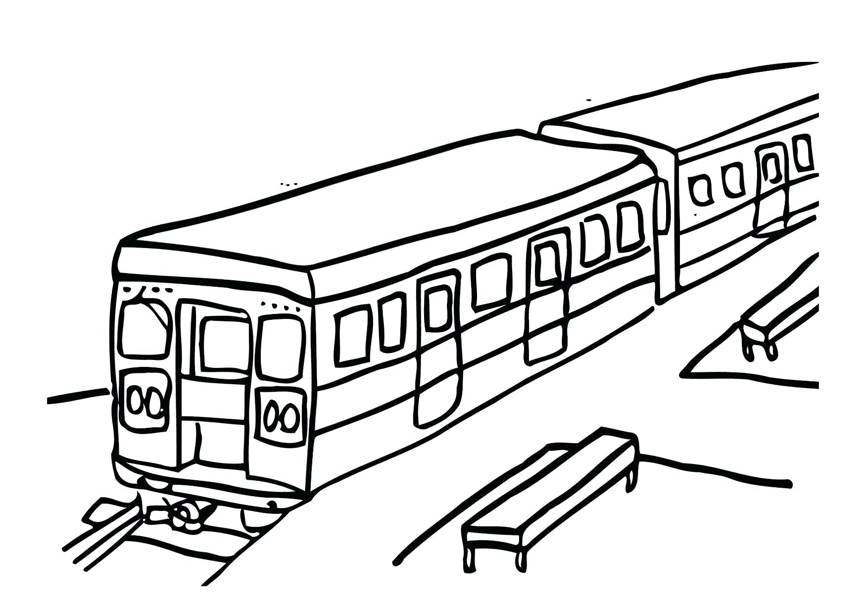 Passenger Train Drawing at GetDrawings | Free download