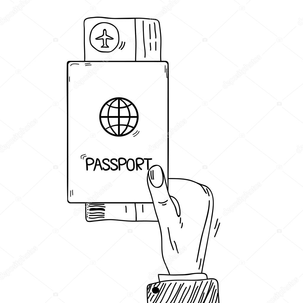 Passport Drawing at GetDrawings | Free download