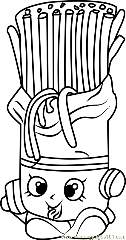 422x800 Fasta Pasta Shopkins Coloring Page