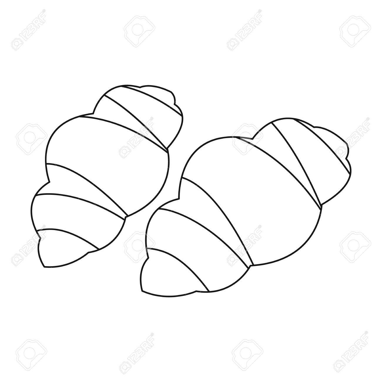 1300x1300 Gnocchi Pasta Icon In Outline Style Isolated On White Background