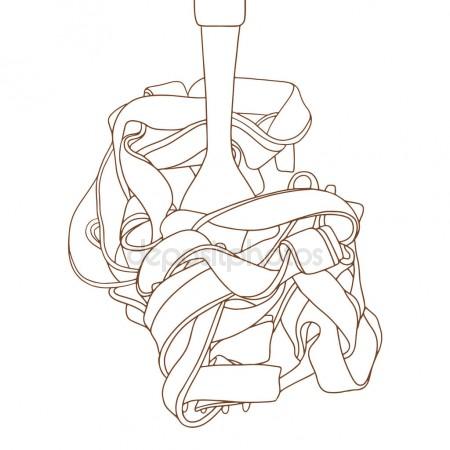 450x450 Drawing Of Cooking Pasta Stock Photo Max5799