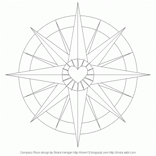 320x320 Don'T Eat The Paste Compass Rose Coloring Page Color Page