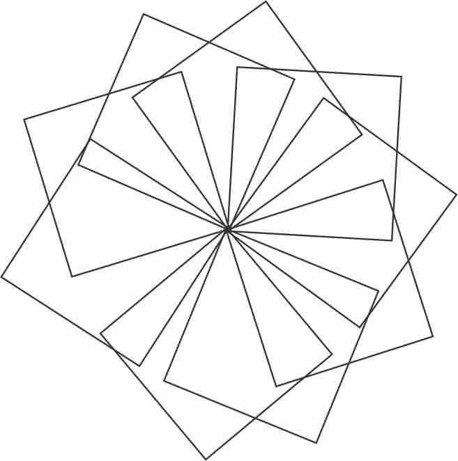 657x662 Creating Flower With Geometric Shapes