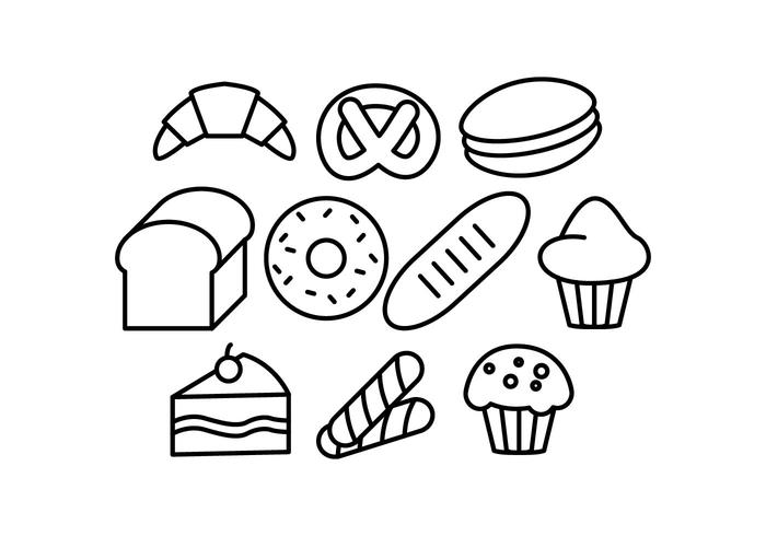 700x490 Free Pastry Line Icon Vector