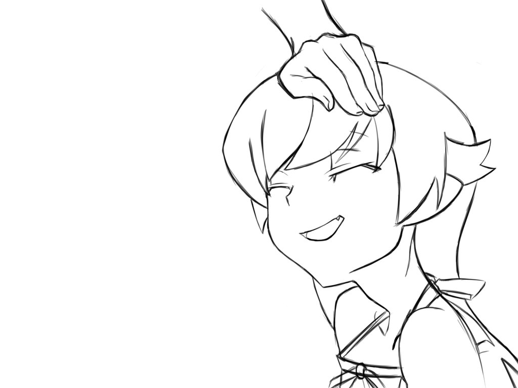 1024x768 Shinobu Head Pat Sketch By Belial Aensland