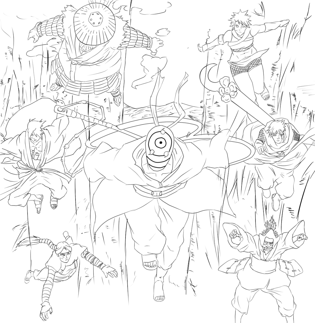 1064x1089 Madaras Six Paths Lines By Narutopants