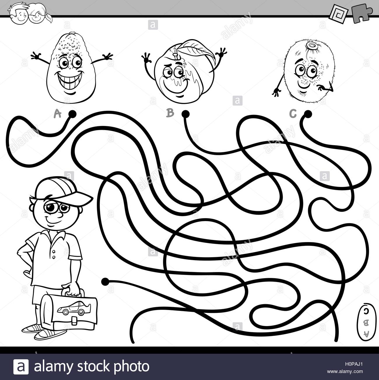 1300x1303 Path Maze Activity Coloring Page Stock Vector Art Amp Illustration