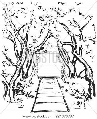385x470 Road Graphic Black White Landscape Vector Amp Photo Bigstock