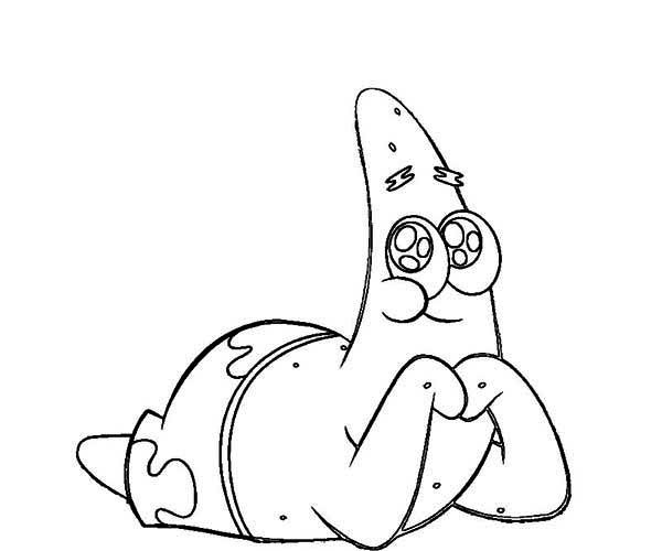 600x500 Patrick Star Coloring Pages