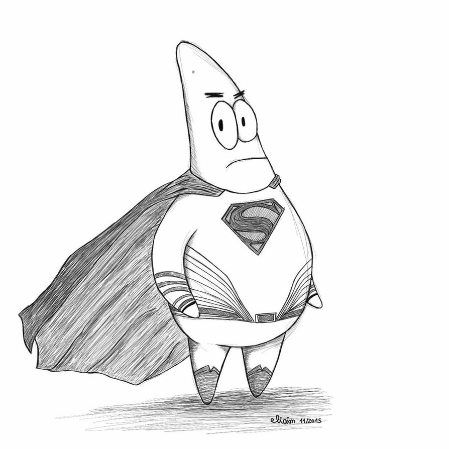 894x894 Patrick Star Superman