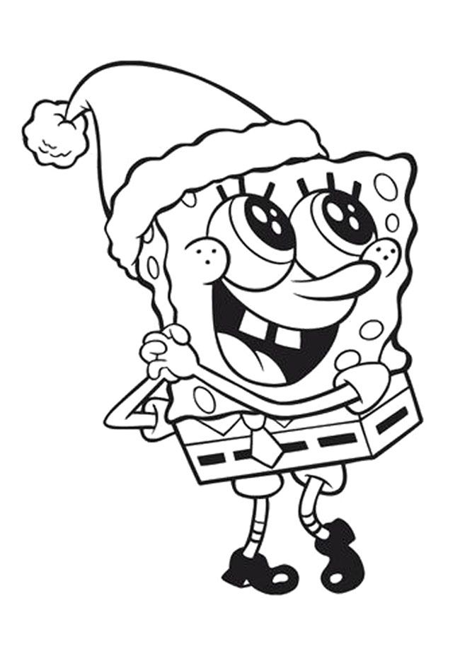 650x921 Patrick Star Coloring Pages For Christmas
