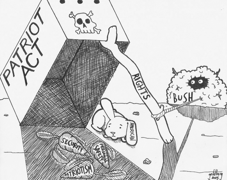 792x628 Patriot Act Editorial Cartoon By Huxtiblejones