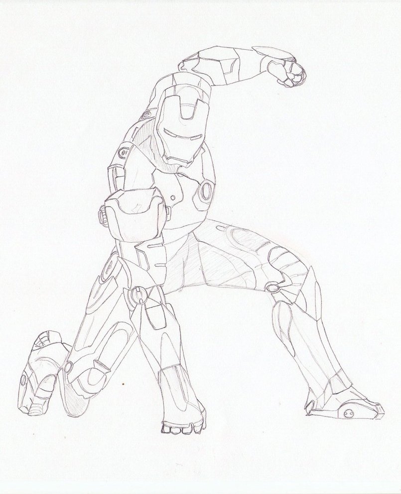 805x993 Easy Iron Patriot Coloring Pictures Iron Man Drawing By Alex