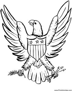 236x298 Eagle Holding Flag Drawing And Coloring Pages Coloring Pages