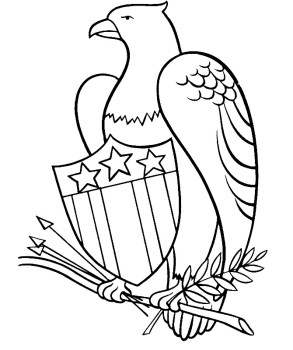 293x350 Patriotic Eagle Coloring Pages Birds Adult