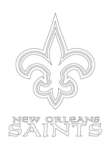 360x480 New Orleans Saints Logo Coloring Page Free Printable Coloring Pages