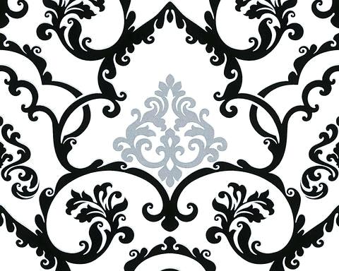 480x384 Black And White Wallpaper Pattern Classical Baroque Wallpaper