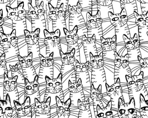 498x396 Cats Pattern
