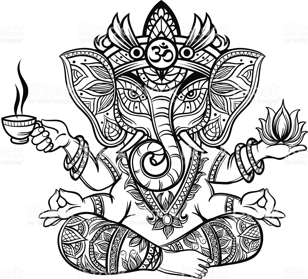 1024x929 Drawn Asian Elephant God