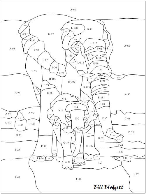 501x666 Elephants Pattern. Pattern Is 15 Wide By 20 High Animals