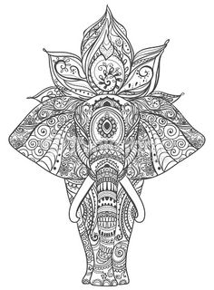 236x320 Greeting Beautiful Card With Elephant. Frame Of Peacock Made