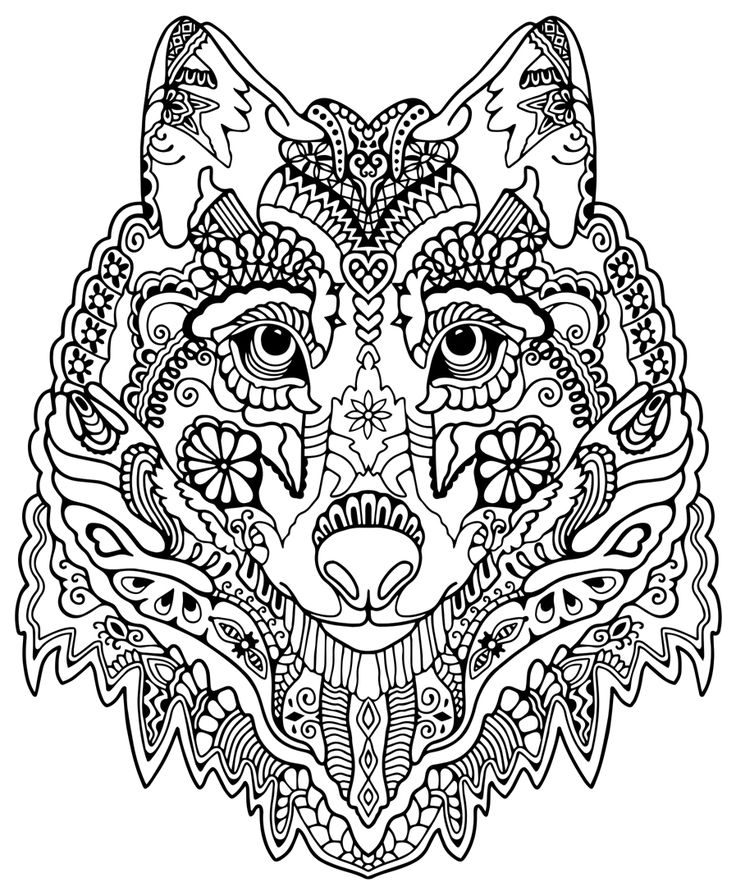 736x896 Pattern Animal Coloring Pages Download And Print For Free